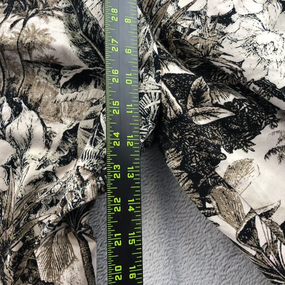 Onque Casuals Womens Pants Medium Straight Leg Brown Floral Relaxed Boho Travel - Picture 6 of 12